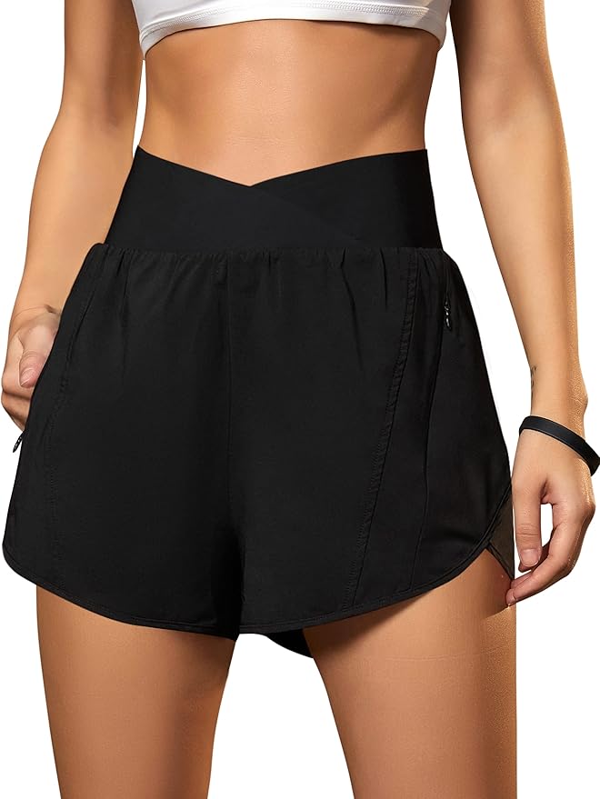 Blooming Jelly Women's Workout Shorts Athletic Running Shorts