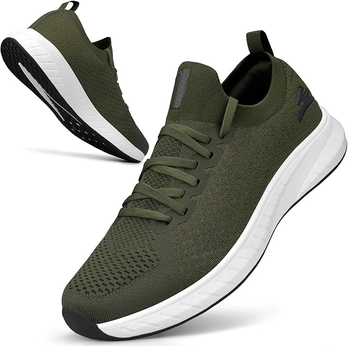 Mens Lightweight Walking Shoes Non Slip Breathable workout Shoes Comfort  with Shoelace