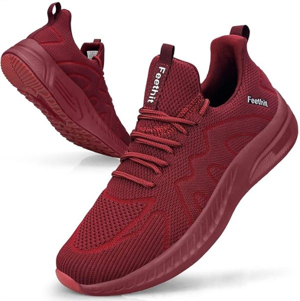 Mens Sneakers Lightweight Breathable Slip on Running Shoes Athletic Gym