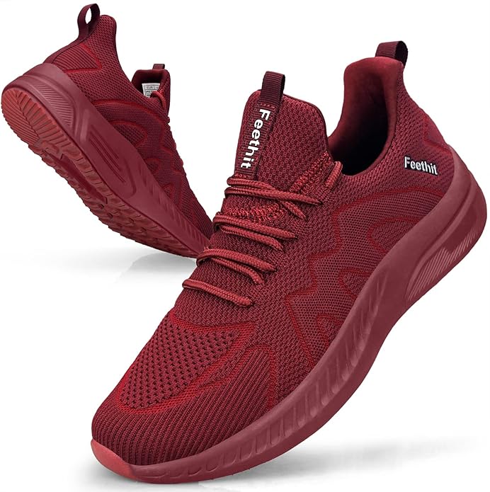 Mens Sneakers Lightweight Breathable Slip on Running Shoes Athletic Gym