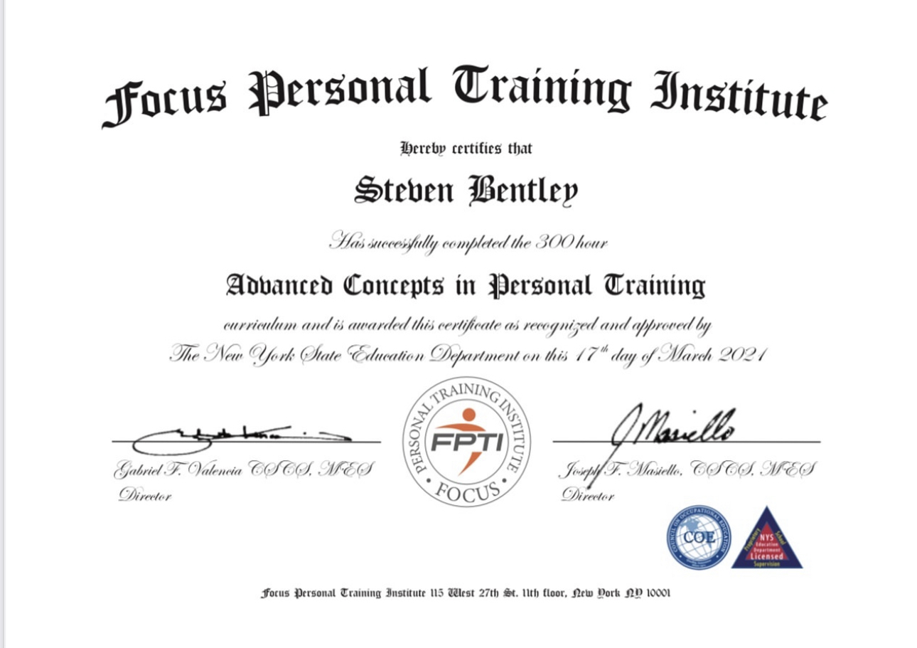 ACPT certificate