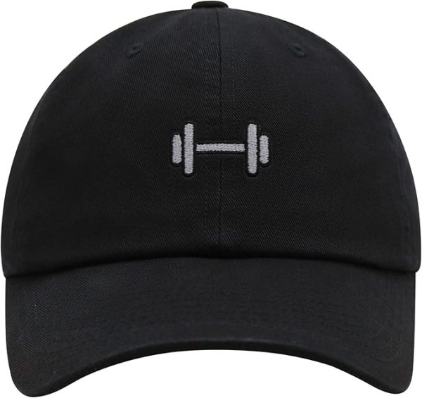 JPAK Dumbbell Premium Dad Hat Embroidered Gym Cap
