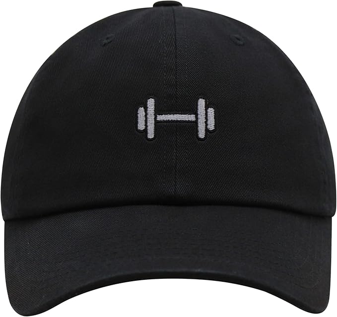 JPAK Dumbbell Premium Dad Hat Embroidered Gym Cap