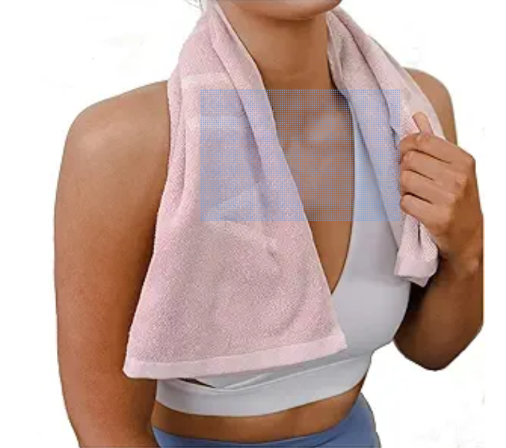 Gym Towel for Sweat - 100% Organic Cotton - Soft and Absorbent Workout Towel for Gym