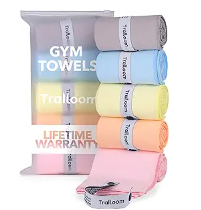 Microfiber Workout Towels - Quick Dry, Highly Absorbing, Odor-Free, for Women & Men